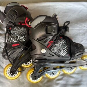 Kids Inline Skates with Yellow Wheels Rollerblades